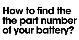 how to find the part number of your laptop
